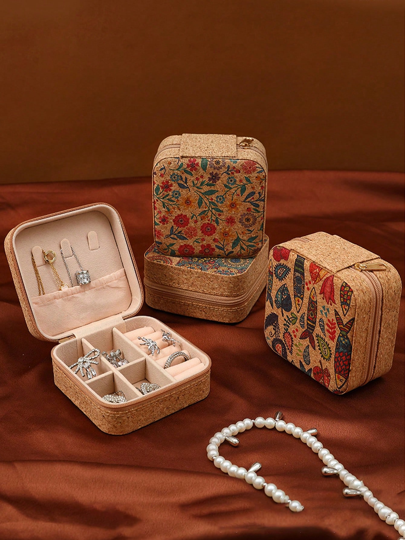 Estojo de joias quadrado com p - Travel Accessories Jewelry avaliação e preço